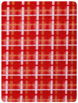 Red Grid Plexiglass Pearl Acrylic Sheets Tebal 3mm Untuk Dekorasi Furnitur Rumah