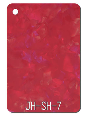 Desain Tekstur Merah Lembaran Akrilik Gaya Mutiara Bermotif Lembar Perspex 1220x2440mm