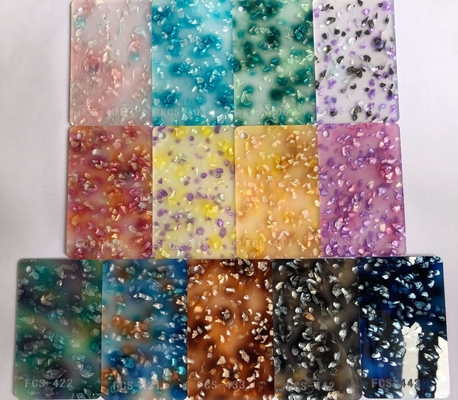 Lembaran Kristal Es Mutiara Akrilik 1850 Mm × 1040 Mm