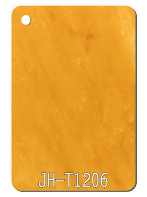 PMMA Pola Tekstur Batu Kuning Lembaran Akrilik Dekorasi Papan Panel Plastik 1050*1860MM
