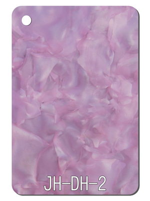 63x105cm Pink Ungu Petal Pola Lembaran Akrilik Kerajinan Furnitur