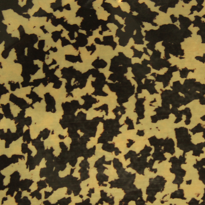Lembaran Plastik Seluloid Kura-kura Hidup Ketebalan 0.17mm Warna Hitam Kuning