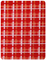 Red Grid Plexiglass Pearl Acrylic Sheets Tebal 3mm Untuk Dekorasi Furnitur Rumah